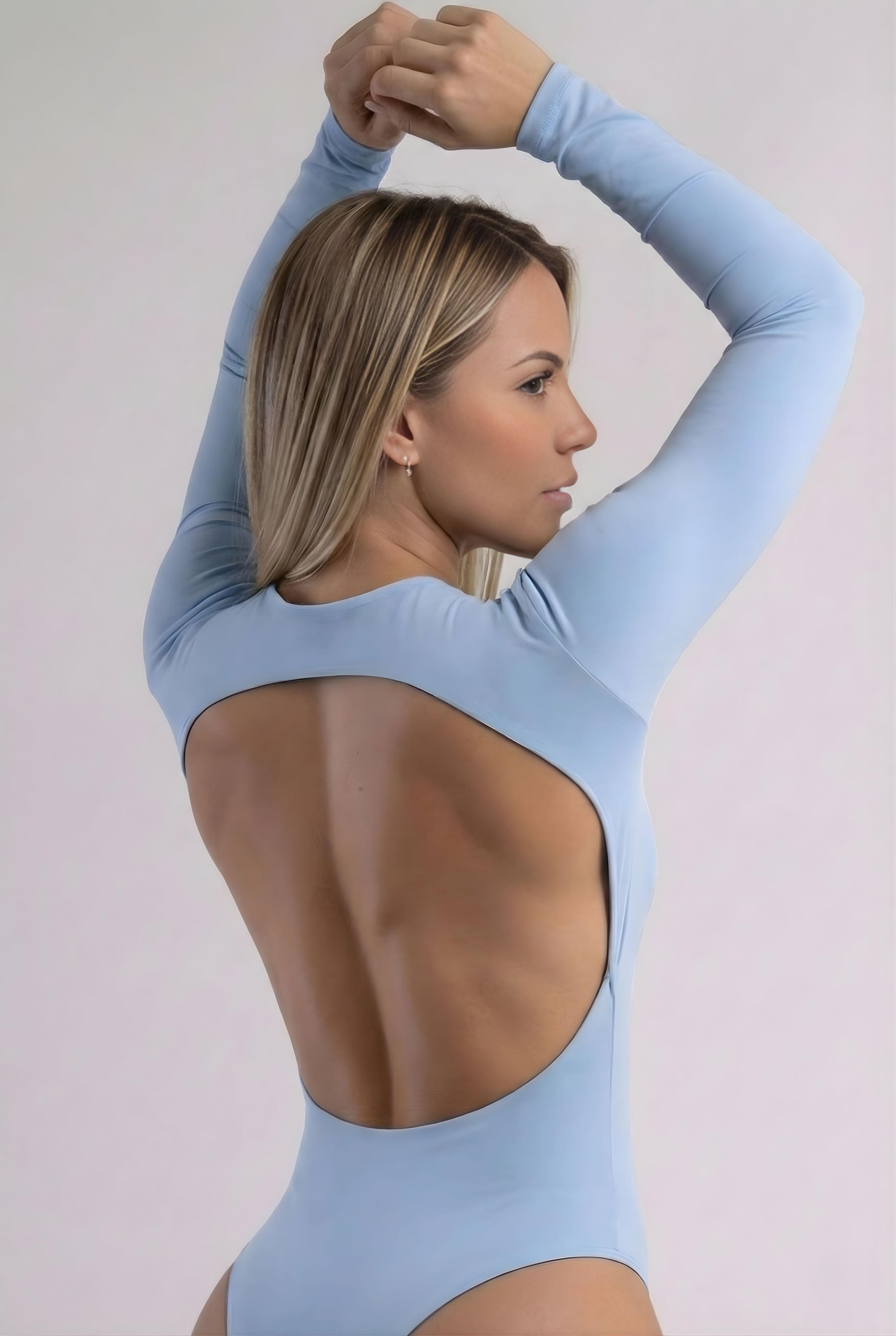 Body Ref 106 - Moldeador Premium Manga Larga Espalda Destapada