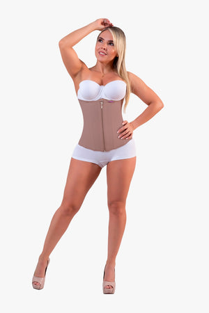 Cinturilla reductora con varillas internas y cierre frontal